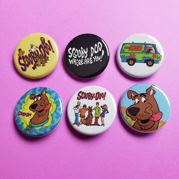 Scooby Doo Button Pin Set - Picture 4 of 4